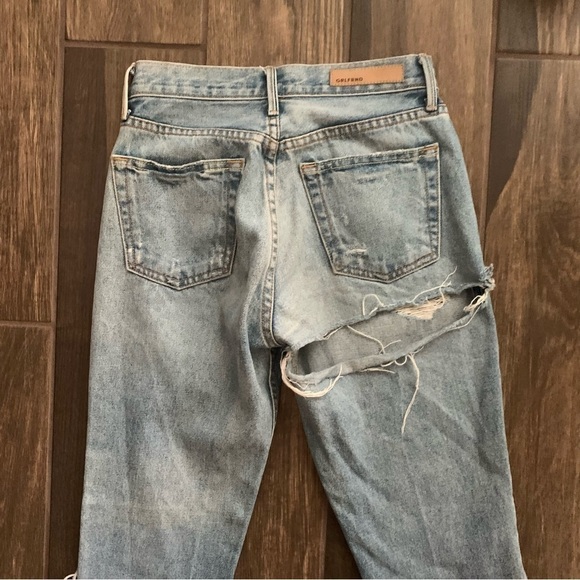 GRLFRND Karolina High Rise Skinny Distressed Jeans Butt Rip Little More Love 24 - Picture 10 of 15
